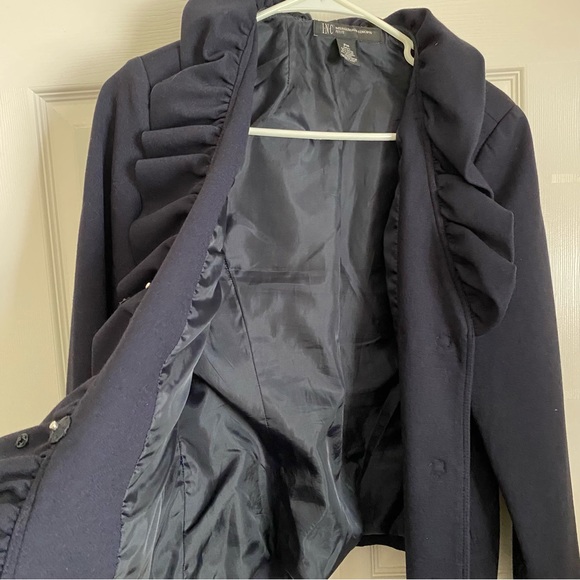 I.N.C. Navy Blue Blazer Size Petite Medium - Picture 5 of 6